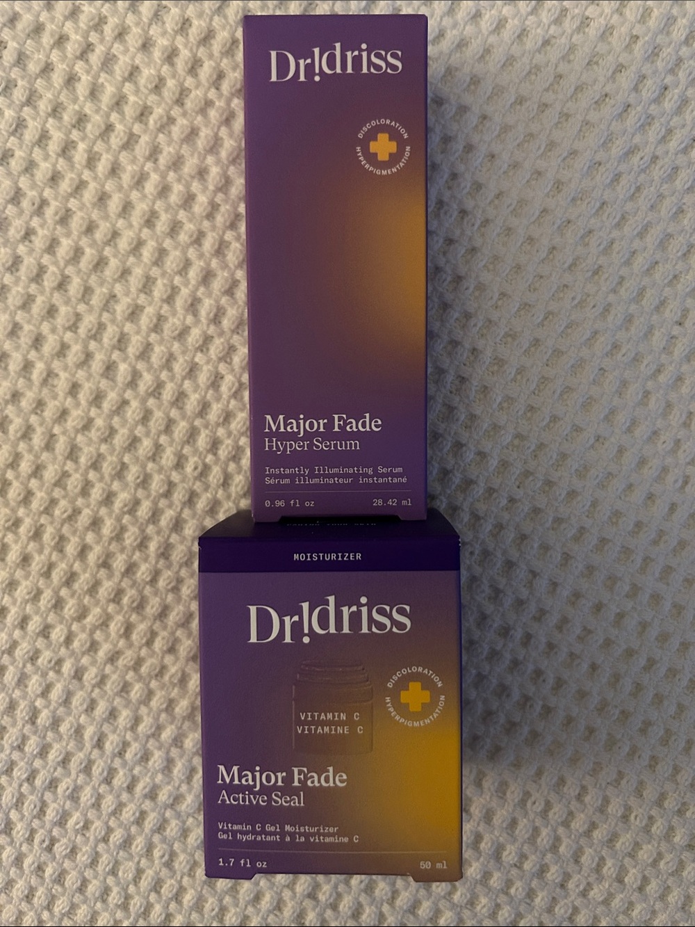 Dr. Idriss Major Fade Hyper Serum & Active Seal - Purple/Gold Packaging